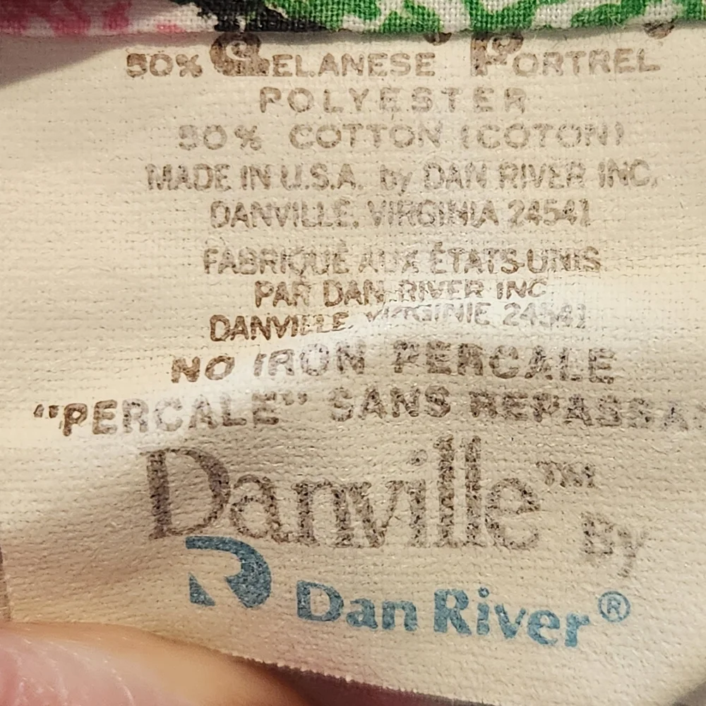 RARE VTG Danville by Dan River 3pc Twin Sheet Set Children's Crayon Drawings